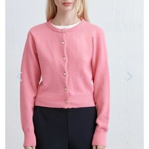 Oak + Fort Cardigan with Heart Buttons